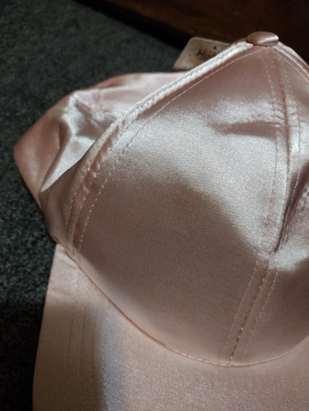 MUDD Women's Satin Pink Baseball Cap